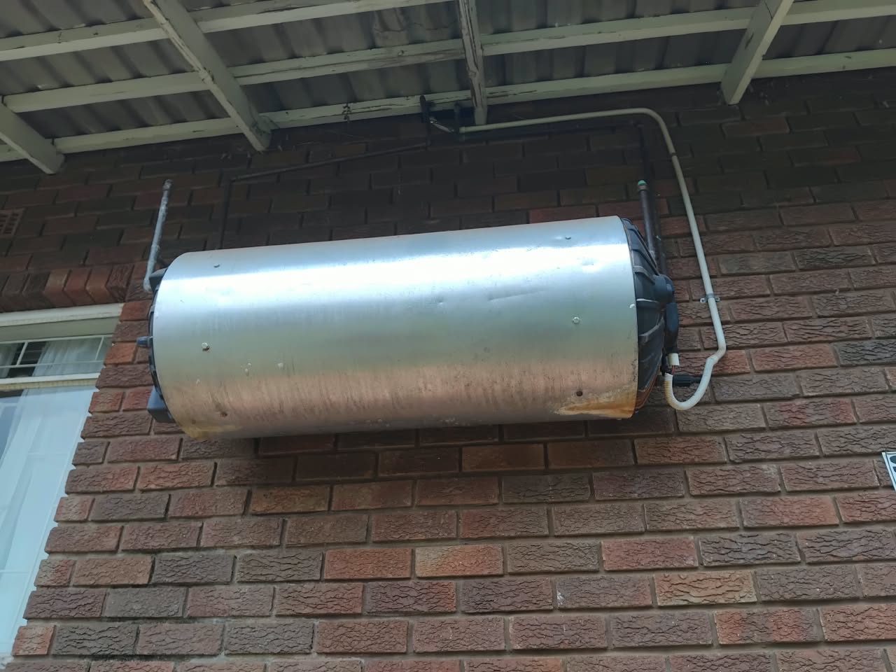 Geyser installed and connected on a residential job by Best Choice Renovation